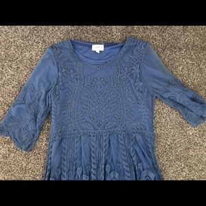 Boutique long blue dress size medium